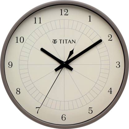 Titan एनालॉग 29 cm X 29.5 cm दीवार घड़ी
