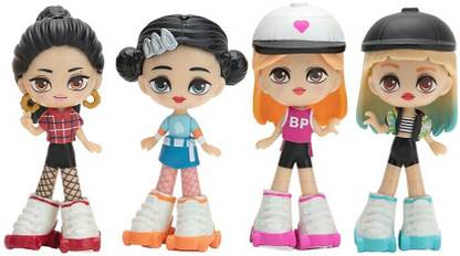 kawaii kart Blackpink Doll Micro Pop Stars - Boombayah - Set Of 4 (Size - 8 cm)