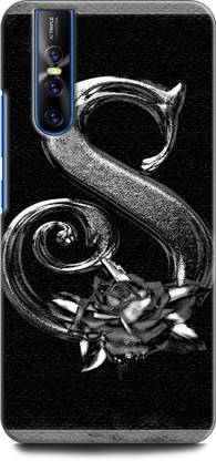 KEYCENT Back Cover for Vivo V15 Pro, Vivo 1818 S, S LETTER, S NAME, S ALPHABET, DESIGN