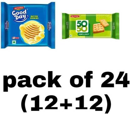 BRITANNIA good day and 50 50 combo pack] Plain Biscuit