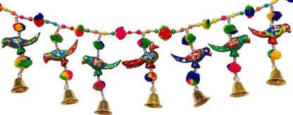 Paaroots (Pack of 1) Art Toran Door Hanging Decorative Tohran for Home Decoration-Bandarwal/Bandhanwar for Main Door-Wedding-Inauguration Parties Wall and Door Mandir Decorations Toran
