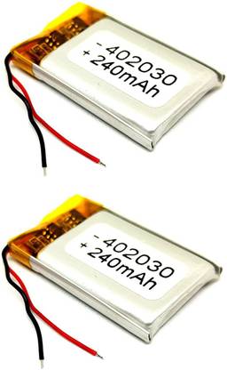 INVENTO 4pcs 3.7V 240mAh Li-ion Lithium ion Rechargeable Battery 32x20x4mm for GPS PDA DVD RC Toys DIY Automotive Electronic Hobby Kit