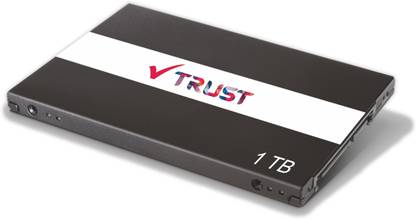 V TRUST VT-2.5 1 TB Laptop Black SATA III Internal Solid State Drive (SSD) (VT1000)