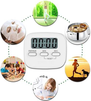 Budwill ™Digital Kitchen Timer & Stopwatch, Countdown Large Digits, Loud Alarm Digital Kitchen Timer