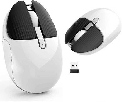 microware Mini Cute Wireless Mouse, 2.4G Cartoon Animal Bunny Rat Shape Cordless Computer Mouse Novelty Small Tiny Travel Mouse with USB Receiver Wireless Ambidextrous Optical  Gaming Mouse  with Bluetooth