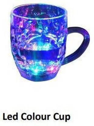 mostpay Rainbow Magic Colour Cup with LED Light Party,1 Unit, Capacity 250 ml Glass Glass Coffee Mug