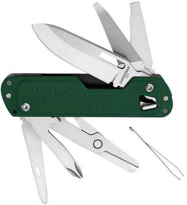 LEATHERMAN Free T4 Evergreen 12 Multi-utility Knife