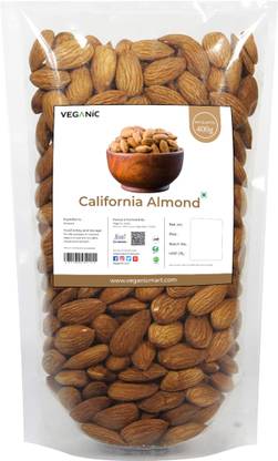 Veganic California Almonds | Whole Premium Mamra Badam Giri Almonds