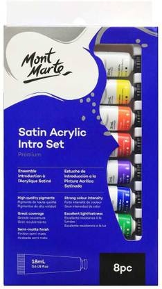 Mont Marte Satin Acrylic Intro Set Premium 8pc x 18ml