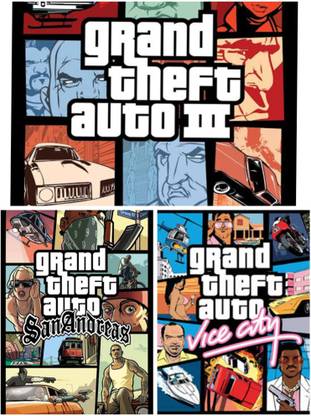 GTA San Andreas Pc Game Combo 3 in 1 (Offline only) (Complete Edition With All Dlcs)