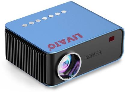 Livato T4 WiFi Mini LCD HD 1024P Home Theater Projector Built-in YouTube Led Portable (4000 lm / 1 Speaker / Wireless / Remote Controller) Portable Projector