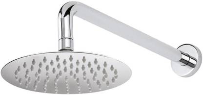ANMEX 8X8 Ultra Slim Round Rain Shower Head with 15inch Round Arm Shower Head