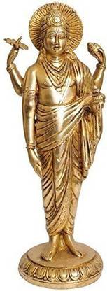 Brass statue villa Dhanvantari The Physician of Gods Statue Decorative Showpiece  -  48.5 cm