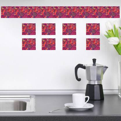 DR Design 91.44 cm Decorative Multicolor roll Sticker Self Adhesive Sticker