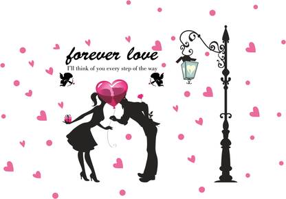 Delight Decor 81 cm Forever Love Self Adhesive Sticker