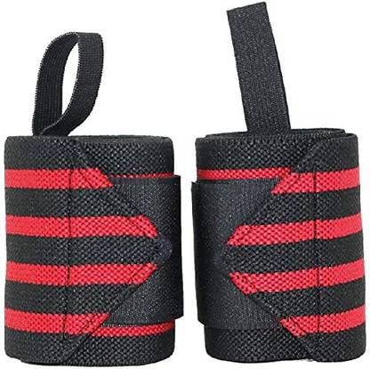 JVN 83737 Wrist Support Band with Thumb Loop for Gym (Pack of 2) Abdominal Belt