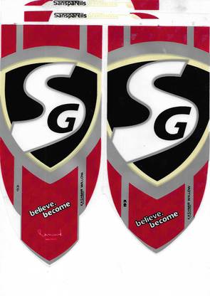 SG DX RED RSD SPARK CRICKET BAT STICKER COMBO 3 IN 1 Bat Sticker