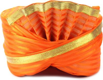 aman royal dulha collection Striped Pagri