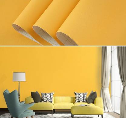 HOME13 Decorative Yellow Wallpaper