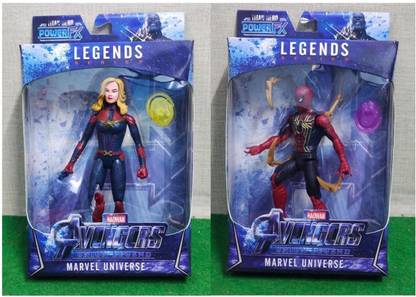 Eunoia TRADERS End Game Series Figures 6 inches Tall, Movable Hand and feet Multiple Figures -Multi Color (Pack of 2)