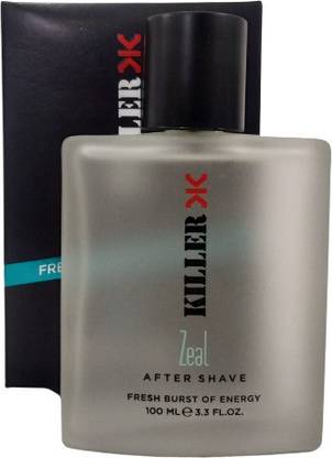 KILLER ZEAL After Shave Soothes, Calm, Fresh Skin Anti Bacterial Effect For Man