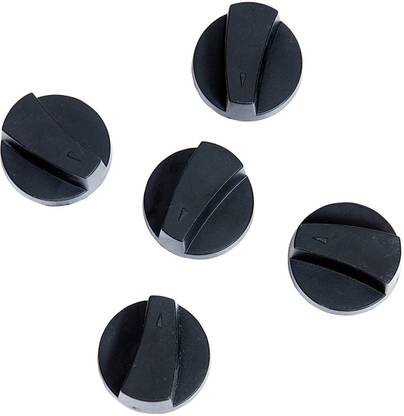 Ninki Fresh Gas Stove KNOB,Gas Stove Switch (Black) 5ps Appliance Knob