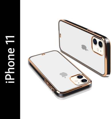 CASE N KICKS Back Cover for Apple iPhone 11 (6.1 inch), Black & Golden Chrome, Bumper Case