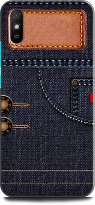 WallCraft Back Cover for REDMI 9A Sport JEANS, BLUE JEANS, TEXTURE, FABRIC, PATTERN