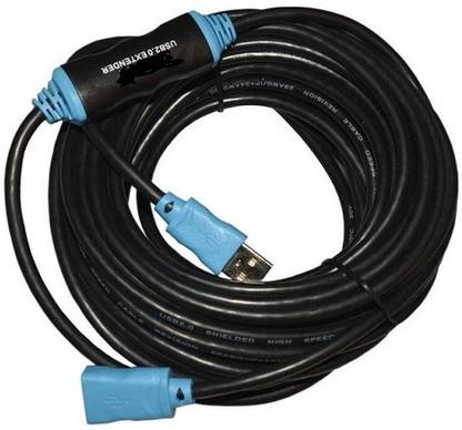 techut Micro USB Cable 2 A 20 m High Fast Speed 20 meter mtr USB2.0 active Extension Cable with Chipset USB 2.0 Extender cable for all usb devices