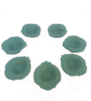 GTM Diwali Decorative Terracotta Mitti Diyas Set of 8 Pottery Table Diya Set Pottery (Pack of 5) Table Diya Set