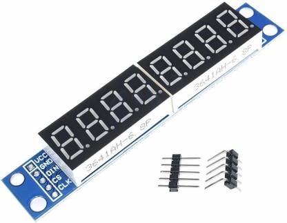 evaniot Max7219 8 Digit 7 Segment Display Module for Arduino and Raspberry Pi Electronic Components Electronic Hobby Kit