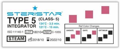 Steristar Autoclave Chemical Indicators Class 5 (STEAM) First Aid Tape