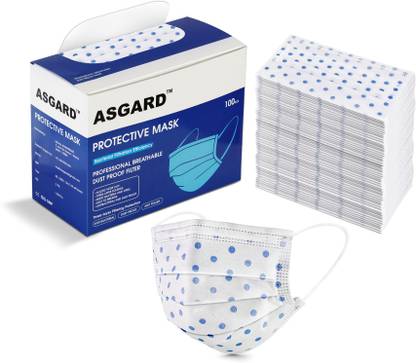 ASGARD 3 Ply Designer Protective Face Mask with Nose Pin Fashionable Surgical Mask