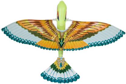 Telebrands Realistic Flapping Flying Bird Toy for Indoor and Outdoor. Manual operation No Batteries Required.