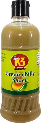 K3 Masala Green Chilli Sauce (500ml) (Pack of 1) Sauce
