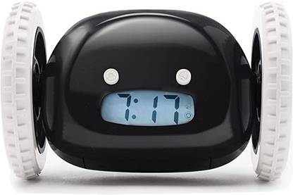 RVM Store Digital Black, Running Clock on Wheels Clock