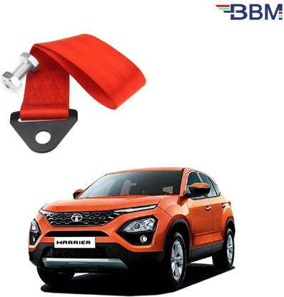 BBM ow Belt and Strap Universal Front & Rear Tow Strap, Towing Belt , Tow Hook With Nut Bolt(Random Colours Orange, Blue, Yellow and Green) for Tata Harrier Front and Rear Mount Towing Hook