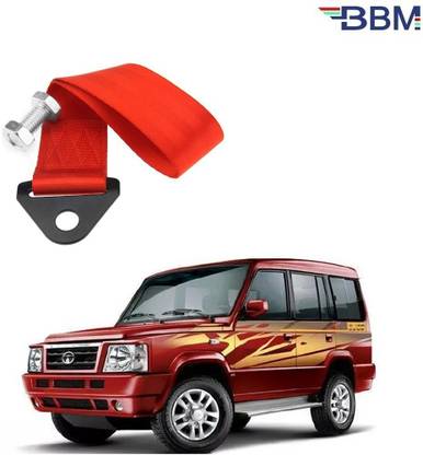 BBM ow Belt and Strap Universal Front & Rear Tow Strap, Towing Belt , Tow Hook With Nut Bolt(Random Colours Orange, Blue, Yellow and Green) for Tata Sumo Front and Rear Mount Towing Hook