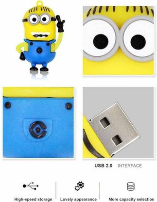 Etzin 30 Mbps Flash Drive USB Flash Disk Memory Stick Thumb Pen Creative Pen Drive (Yellow) Access Point