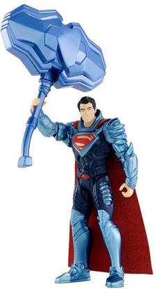 Mubco Mini Model Superman Man of Steel| Strike Shield Superman 4 inch Action Figure Statue Collatable Toys