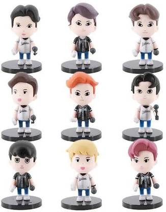 kawaii kart Exoplanet Exo Dolls Collectible Action Figures - Set Of 9 (Size - 8 cm)