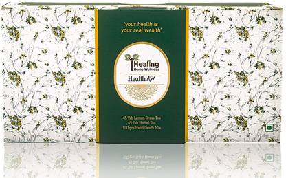 Healing Home Wellness HEALTH KIT (Combo pack: Lemon Grass Tea, Haldi Doodh and Herbal Tea)