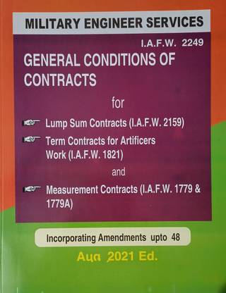GENERAL CONDITIONS OF CONTRACTS (I.A.F.W. 2249 )