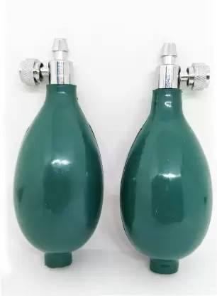 Agarwals Blood Pressure Bulb with Metal Valve Green (Pack of 2) BP Monitor Bulb
