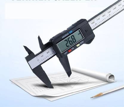 Raquel Electronic Carbon Fiber Composites Digital Vernier Caliper 6 inch -Vernier Caliper with LCD Screen Digital Caliper Digital Caliper