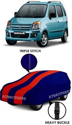 ATBROTHERS Car Cover For Maruti Suzuki Wagon R 1.0, Wagon R 1.1L 16V, Wagon R AMT VXI, Wagon R CNG LXI, Wagon R D (Without Mirror Pockets)