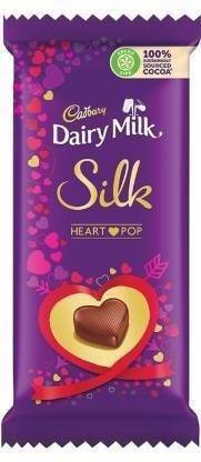 Cadbury SILK LOVE HEART POP Bars