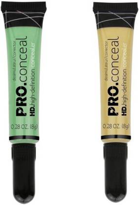 Diagon Alley Pro Concealer{Green and Yellow} Corrector 8g Concealer (pack of 2) Concealer
