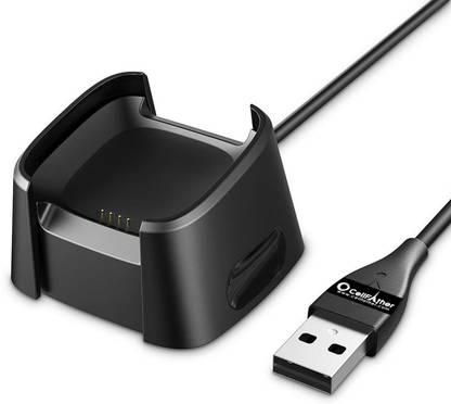 CellFAther Magnetic Charging Cable 1 m Charger Compatible with Fitbit Versa/Versa Lite/Versa Special Edition, Replacement Charging Dock Cable Cord Charger Cradle Dock Adapter for Versa Smart Watch [Not for Versa 2]