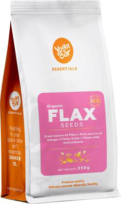 Yogabar Organic Roasted Flax Seeds rich in Omega-3 & Antioxidants Roasted Flax Seeds  (250 g) at Rs. 99